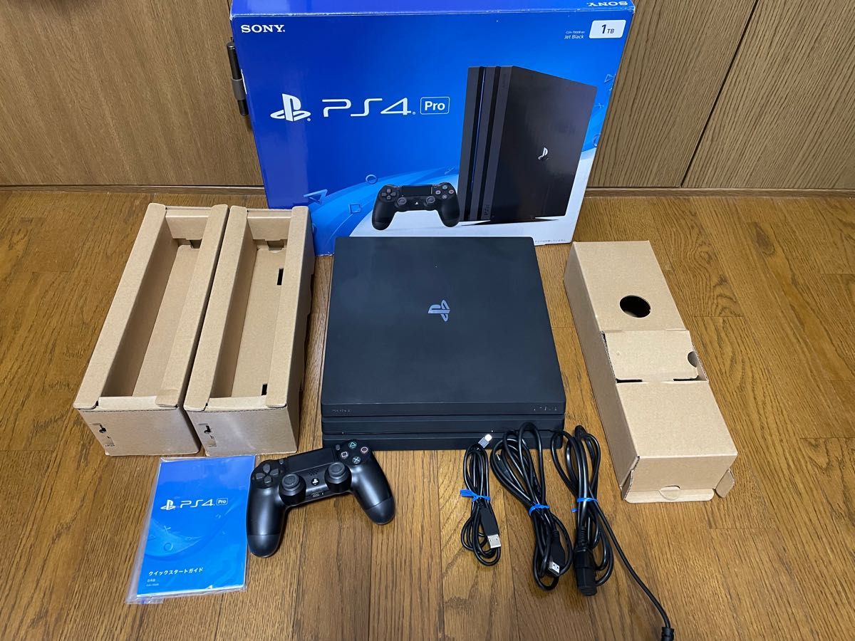 PlayStation4 Pro ジェット・ブラック 1TB CUH-7000BB01 ゲーム3本