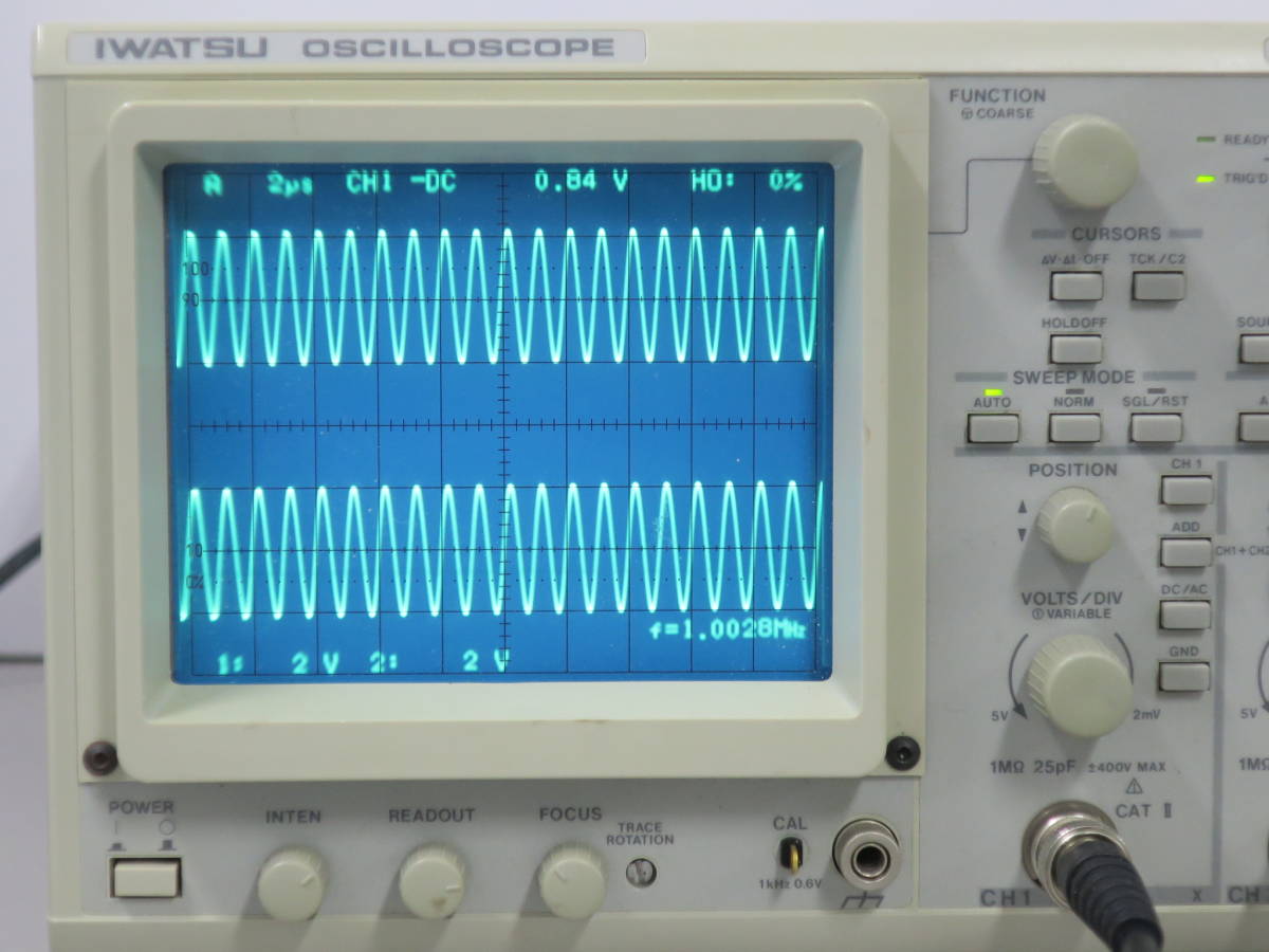 Yahoo!オークション - アナログオシロスコープ 岩通 IWATSU SS-7802...