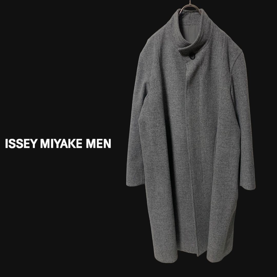 ISSEY MIYAKE MEN イッセイ ミヤケ 立ち襟 比翼仕立て オーバーサイズ