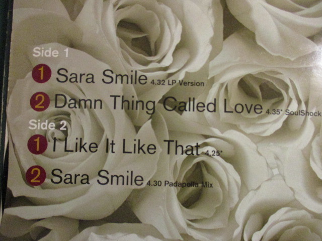 After 7 ： Sara Smile 12'' (( Hall & Oates カバー ! / After7 Hall&Oates / 落札5点で送料無料_画像3