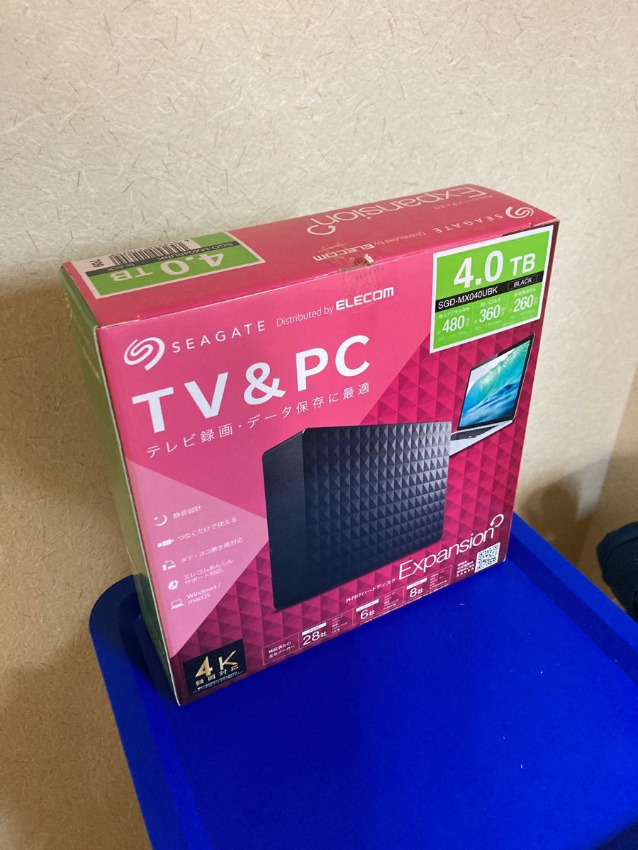 SEAGATE シーゲートSGD-MX040UBK 外付けHDD 4TB