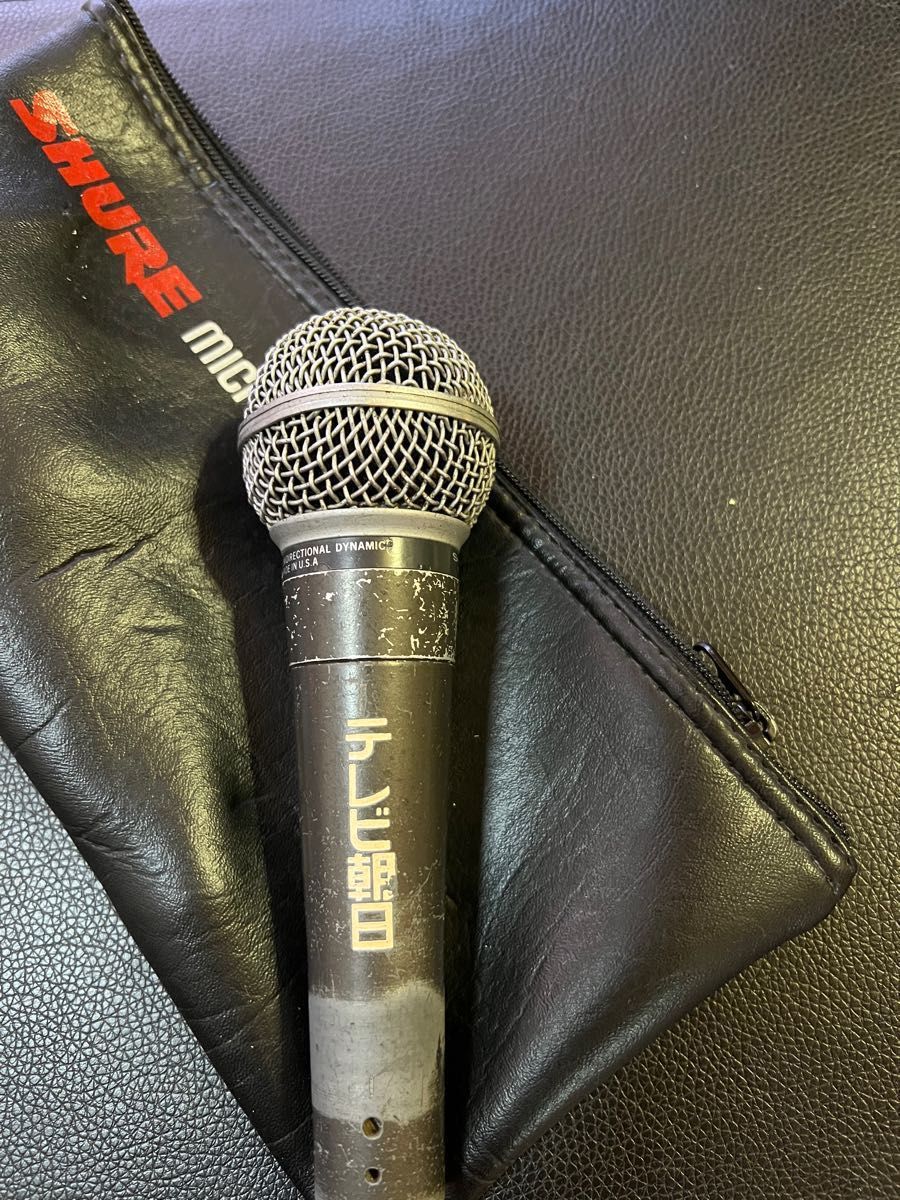 SHURE SM58 made in USA テレビ朝日ロゴ ビンテージ ケース SHURE SM58 made in USA テレビ朝日ロゴ ビンテージ ケース
