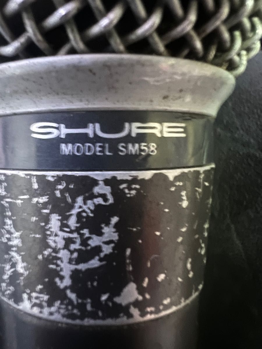 SHURE SM58 made in USA テレビ朝日ロゴ ビンテージ ケース SHURE SM58 made in USA テレビ朝日ロゴ ビンテージ ケース