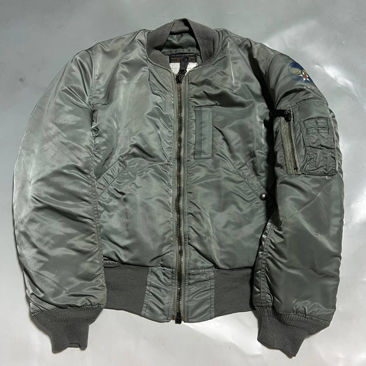 B-3 フライトジャケット LAZZI ラジ 本革 黒 M ボア HH8577