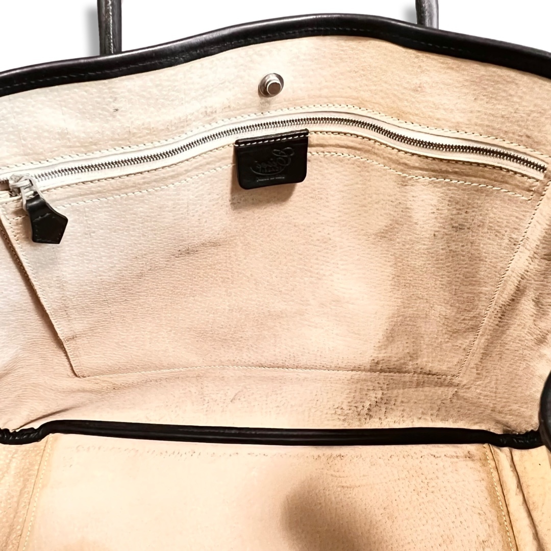Cisei FIRENZE シセイ カーボン柄 レザー トートバッグ ブラック メンズ イタリア製 ビジネス オフィス 鞄