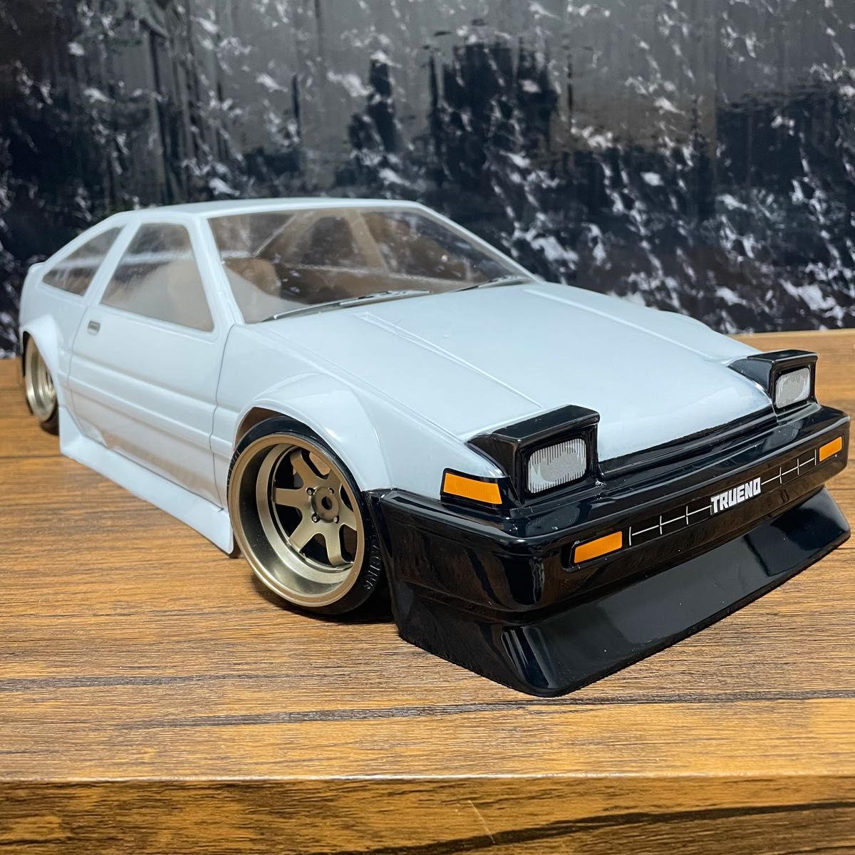 トヨタ　ae86 ハチロク　トレノ 1/10 rcラジコンボディー　ドリフト