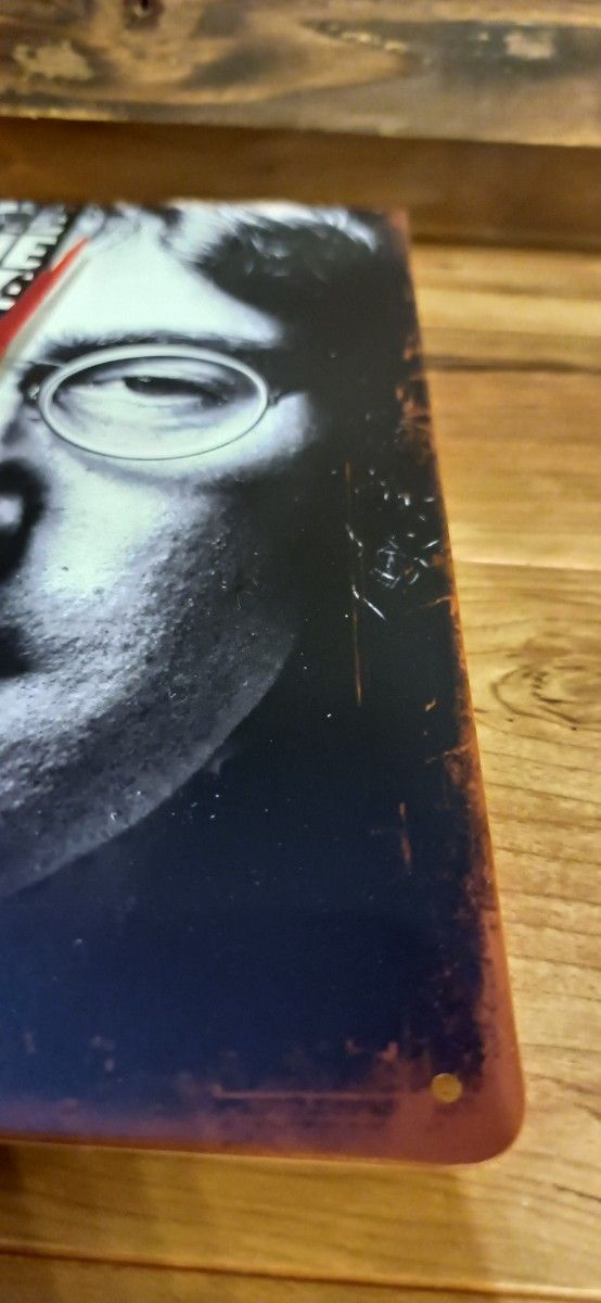 ビートルズ　John Lennon　ジョン・レノン　オリジナル掛時計　ブリキ看板掛時計