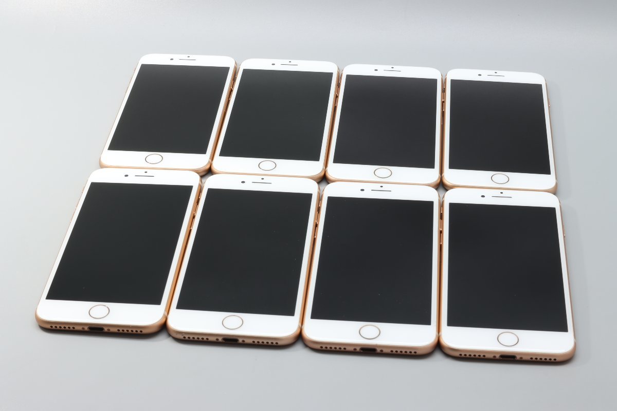 Apple iPhone8 64GB Gold 8台セット A1906 MQ7A2J/A ■SIMフリー★Joshin(ジャンク)6820【1円開始・送料無料】の画像1