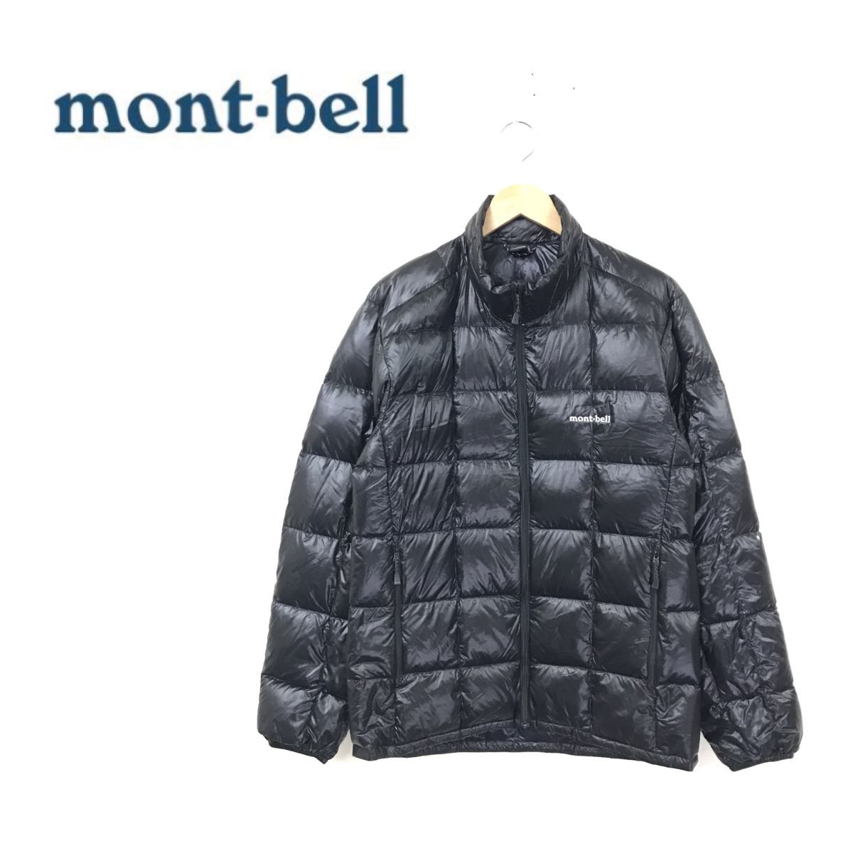 美品 Mont-bell ダウンジャケット ナイロンジャケット 黒 メンズ