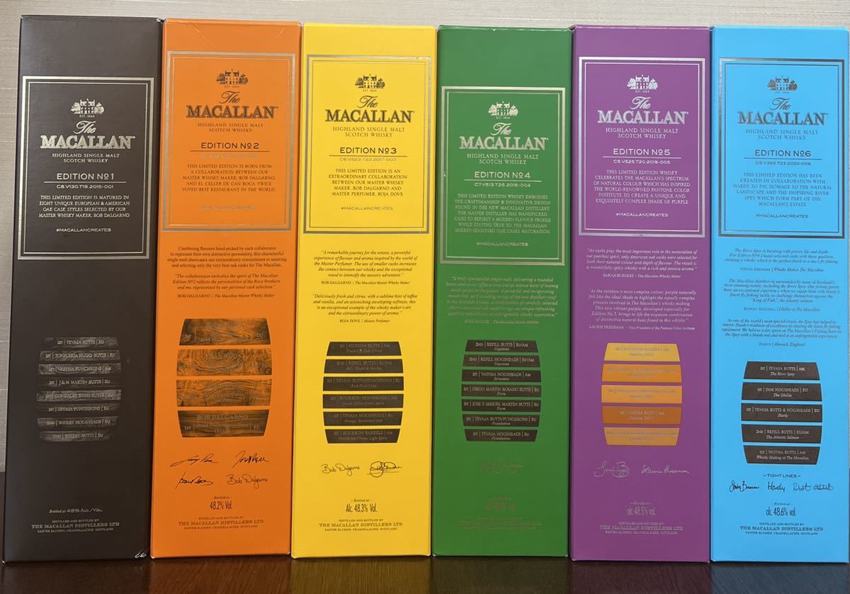 マッカラン MACALLAN エディション1〜6 セット