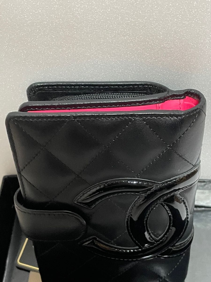 シャネル財布 CHANEL 二つ折り財布 カンボンライン ココマーク シャネル財布 CHANEL 二つ折り財布 カンボンライン ココマーク