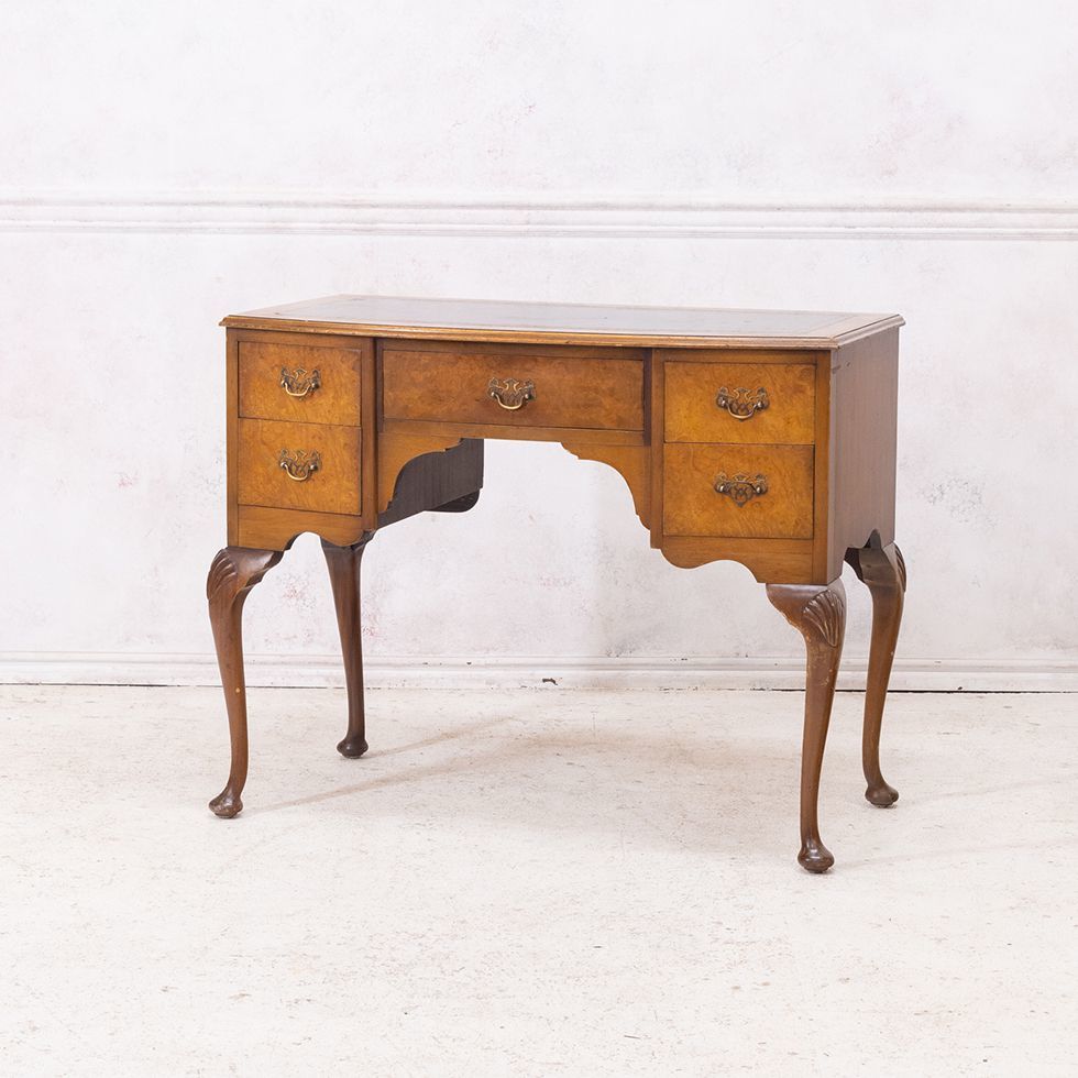  free shipping antique furniture desk President desk knee hole desk study England Vintage Europe wk-ta-5583-dsk