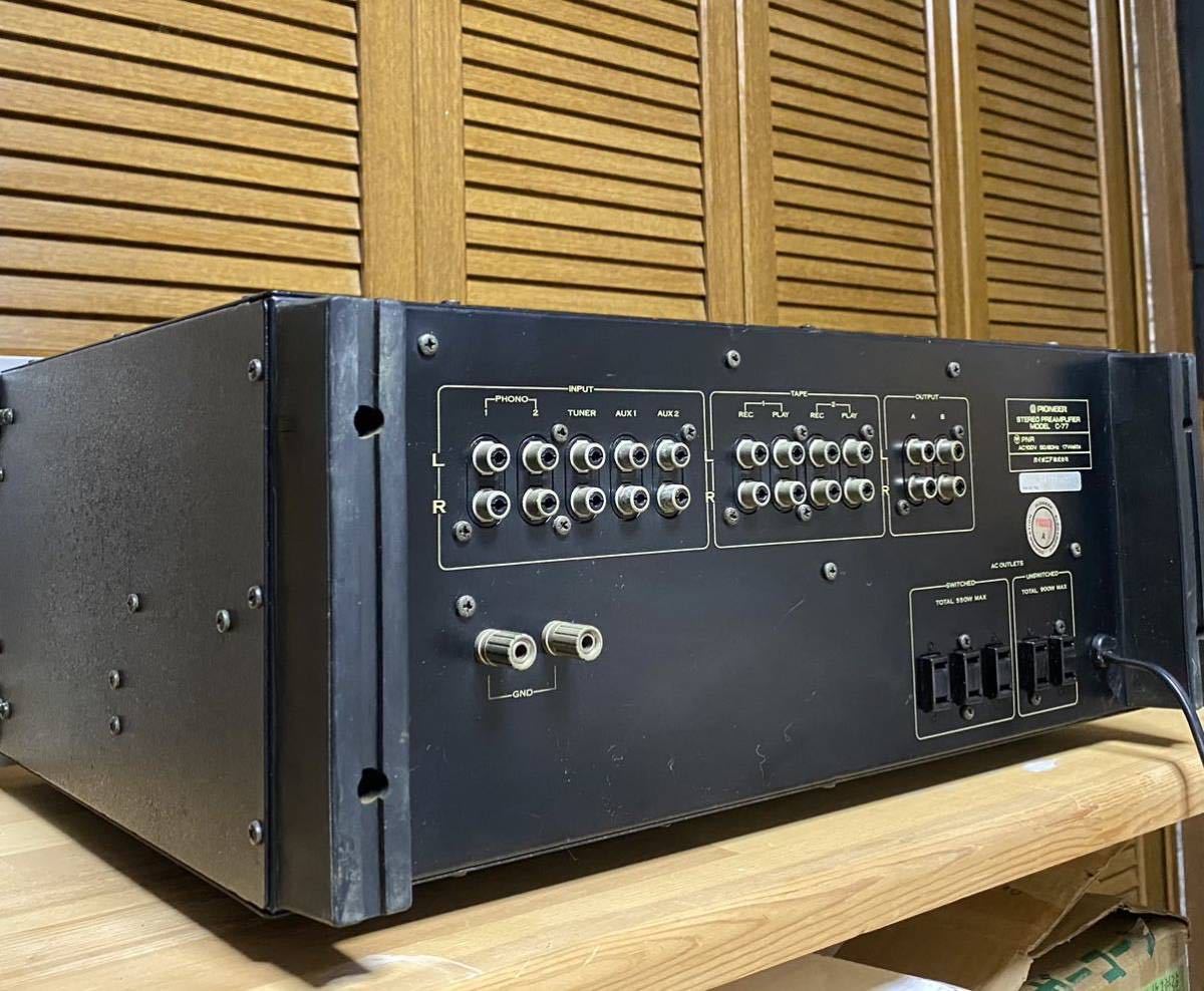 となります 上位機 Pioneer C-77 コントロールアンプ 動作確認済み パイオニア プリアンプ しておりま