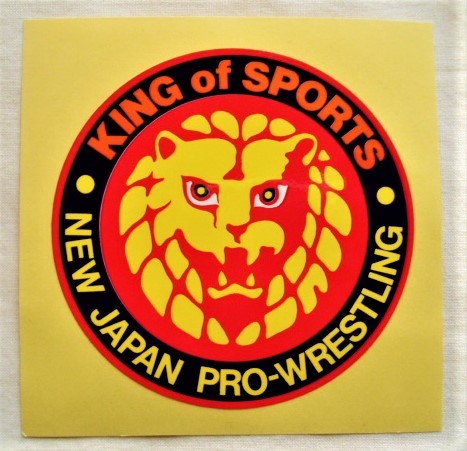 新日本プロレス 団体ロゴライオンマーク ステッカー シール◆ストロングスタイル カールゴッチ アントニオ猪木 NJPW NOCOUJSZ_画像1