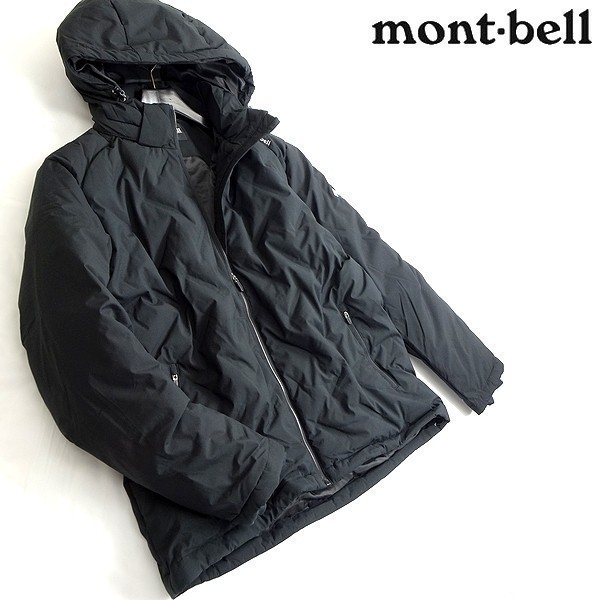 mont-bell モンベル 新品 ダックダウン使用 撥水×防風 フーデッド ダウンジャケット MW3EWMDL213 BLACK 100/L ▲120▼kkf2406dの画像1