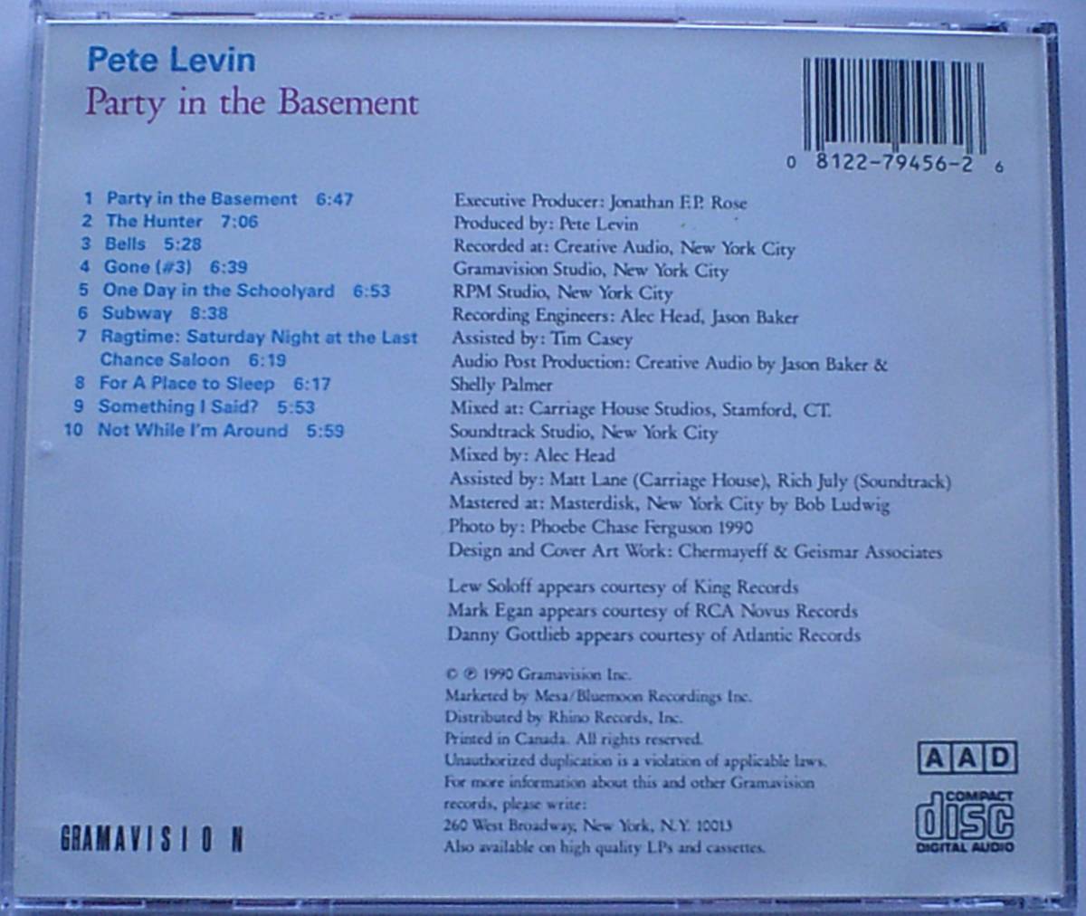 CD Pete Levin / Party in the Basement _画像2