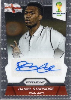 PANINI PRIZM WORLD CUP 2014 DANIEL STURRIDGE スターリッジ 直筆サインカード 元イングランド代表 リヴァプール チェルシーの画像1