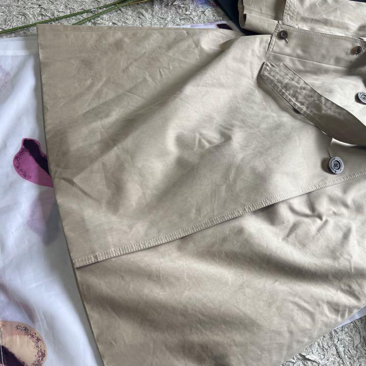 美品】Aquascutum ロングトレンチコート ライナー付き 6F ベージュ