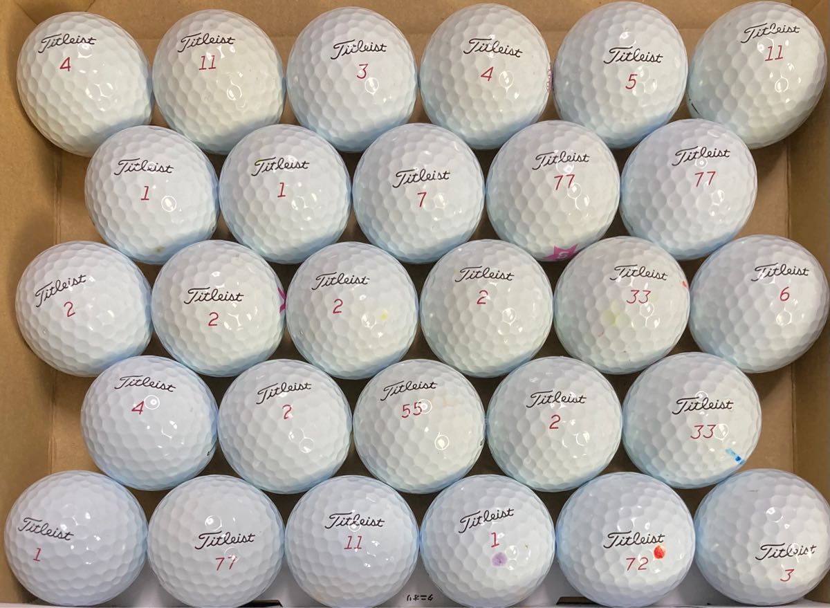 高評価なギフト タイトリスト ロストボール Pro v1 キズあり50球 222 タイトリスト PRO V1X 60球 ロストボール