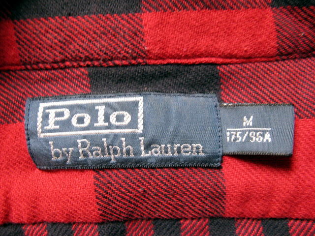 美品 Polo Ralph Lauren ポロ ラルフローレン チンスト 長袖シャツ M ブロックチェック ネルシャツ ビンテージ ダブルフェイス _画像5