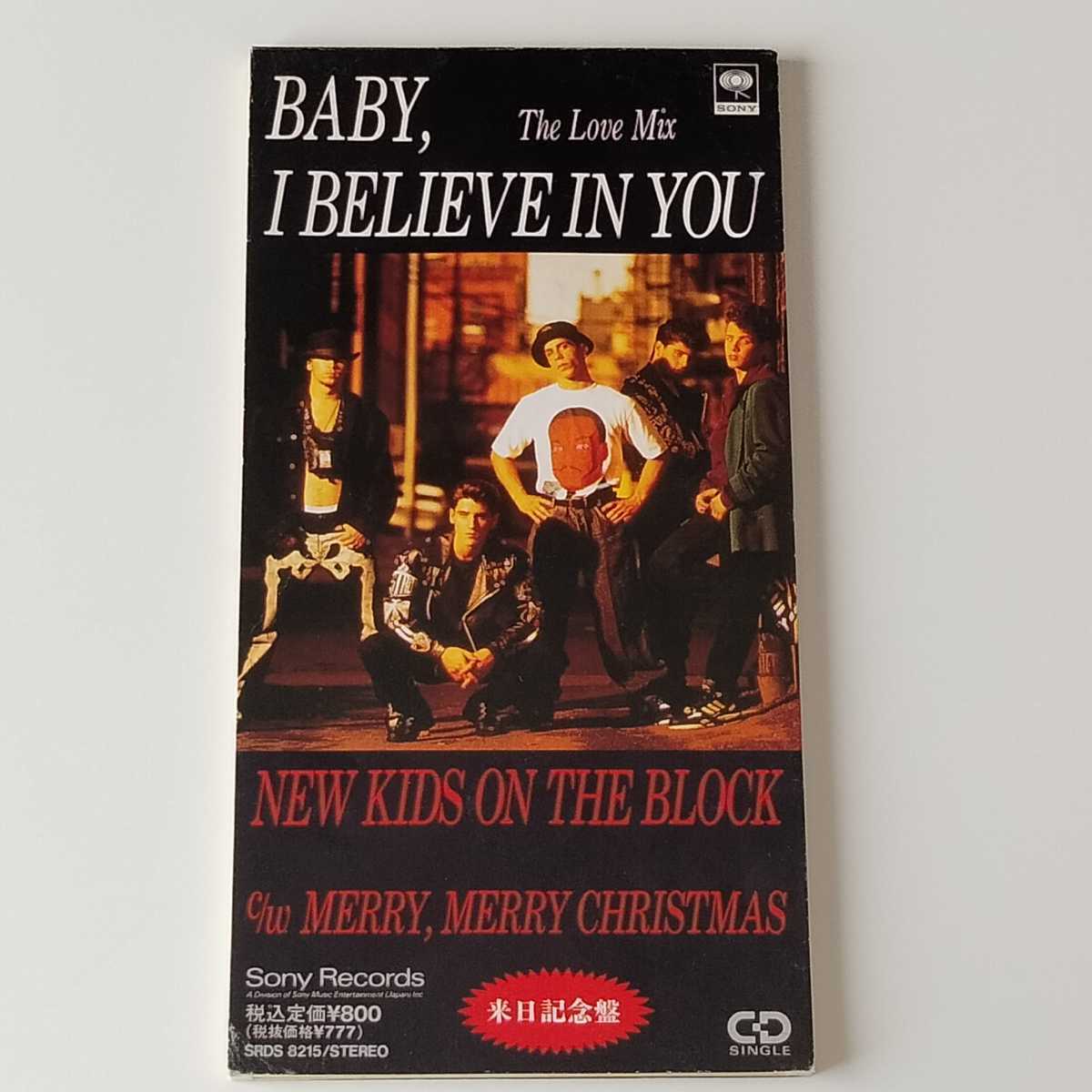 【来日記念盤8ｃｍシングル】NEW KIDS ON THE BLOCK / BABY,I BELIEVE IN YOU (SRDS-8215) ニュー・キッズ・オン・ザ・ブロック NKOTB_画像1