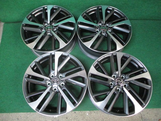 【新車外し】カローラクロス　純正 18ｘ7J+40【送料込み】ブラポリ PCD114.3　※会社宛てor営業所止め_画像1