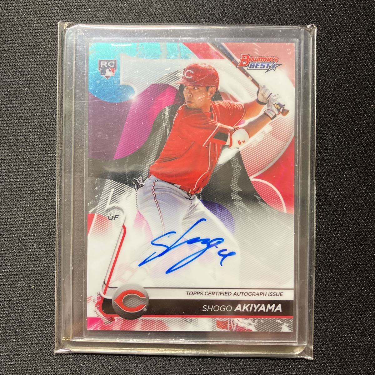 秋山翔吾 Bowman's Best 2020 Auto 直筆サインカード RC レッズ 埼玉