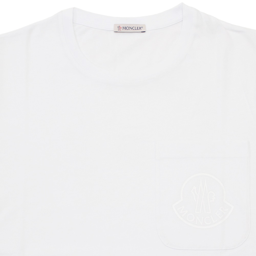 送料無料 141 MONCLER モンクレール 8C77710 829H8 ホワイト オーバーサイズ 半袖 Tシャツ カットソー size 3XL