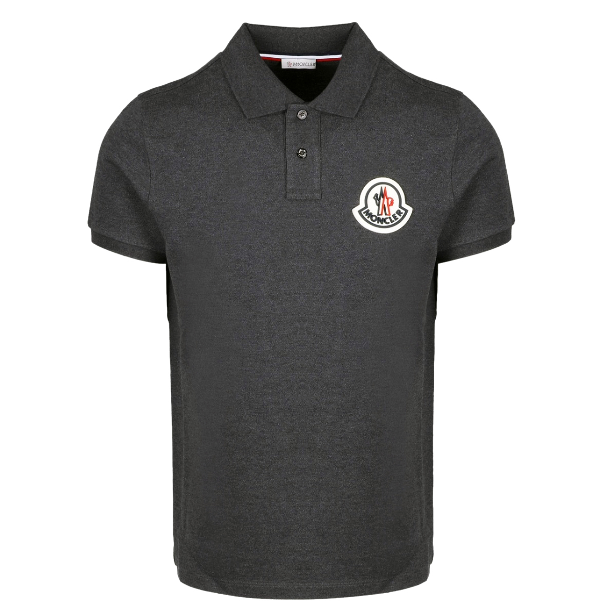 送料無料 53 MONCLER モンクレール チャコールグレー ロゴパッチ 半袖