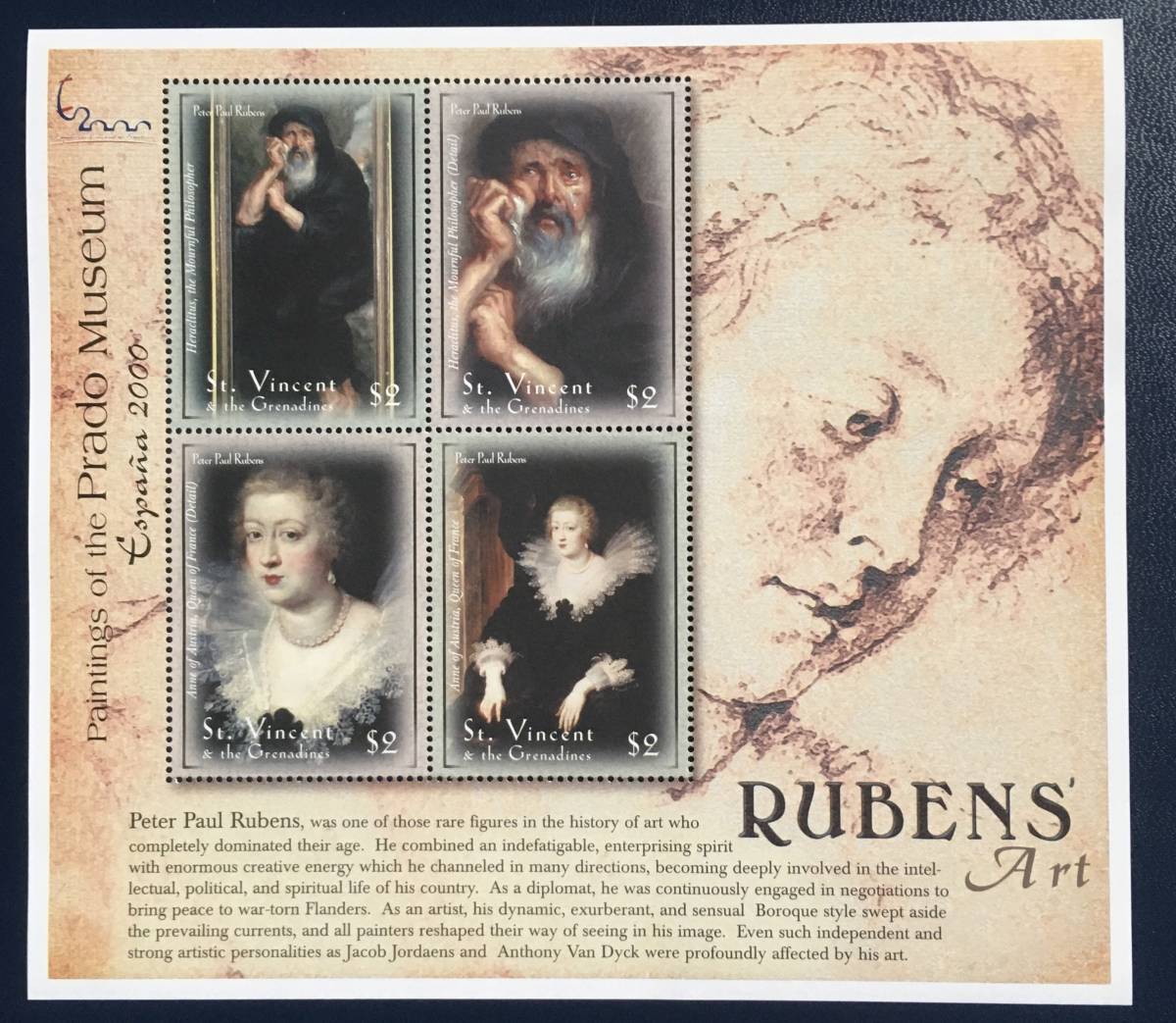 [ picture stamp ] cent vi n cent *g Rena Dean various island stamp Spain 2000 Roo Ben s small size seat [ crying . philosophy person spatula k Ray tos] unused beautiful goods 