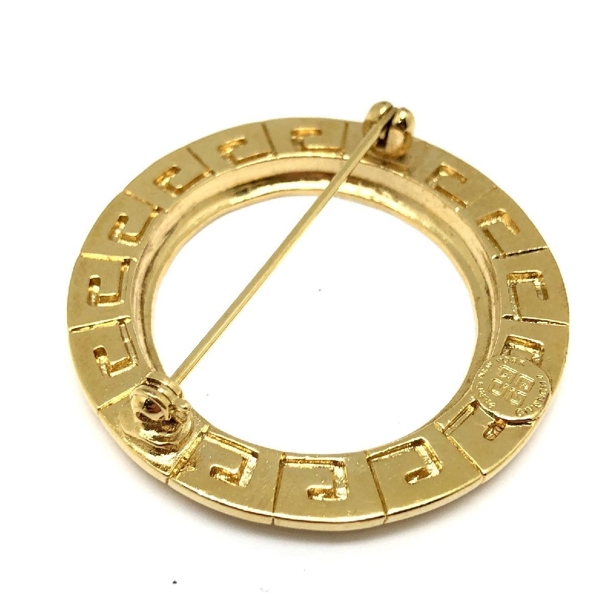 GIVENCHYji van si.[4346D] brooch Gold G Logo lady's woman woman accessory 