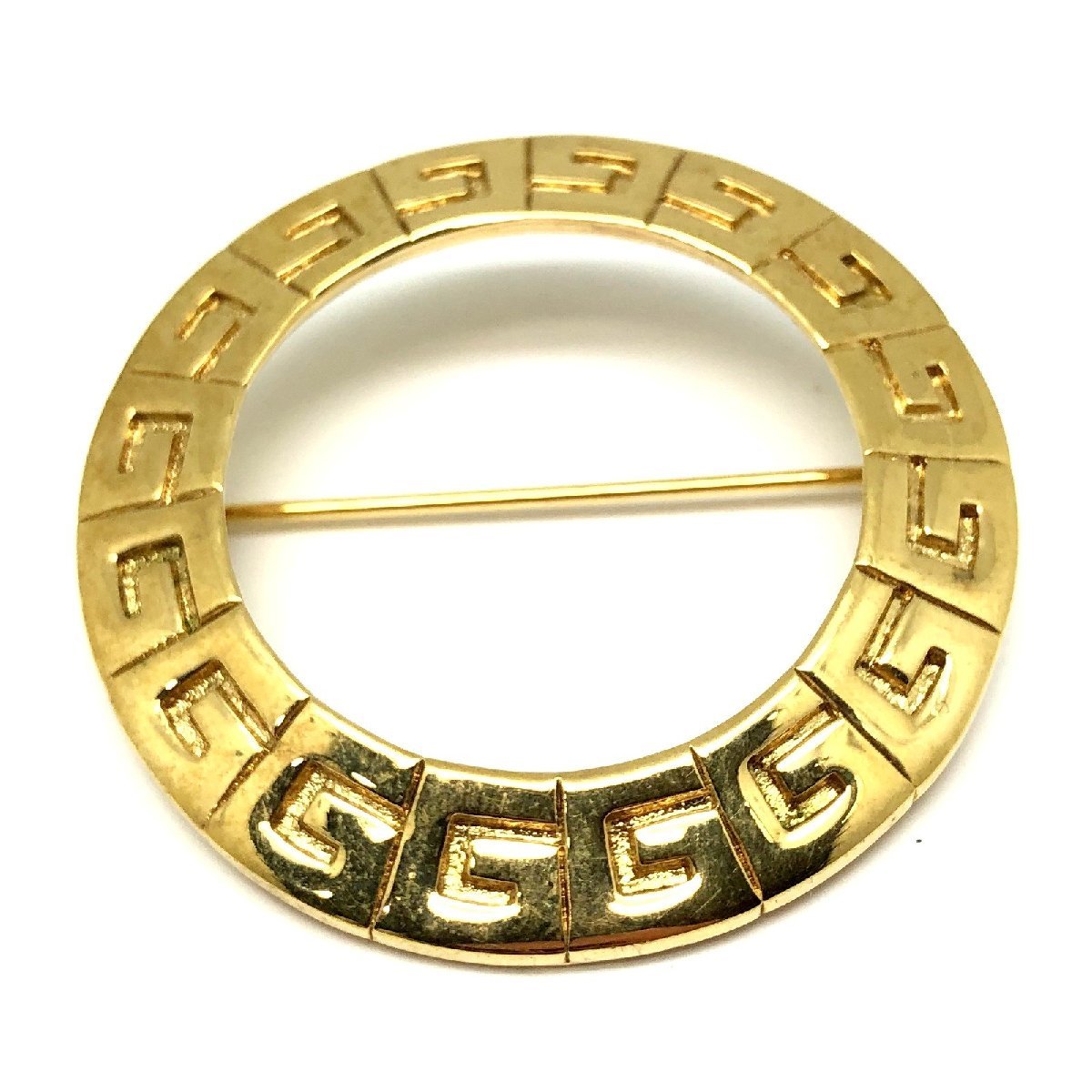 GIVENCHYji van si.[4346D] brooch Gold G Logo lady's woman woman accessory 