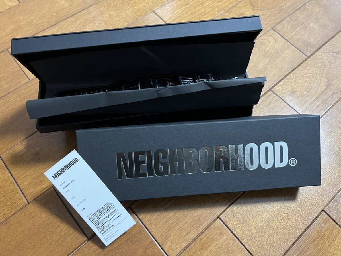 白木/黒塗り NEIGHBORHOOD LEATHER EMB WATCH BAND . CL - 通販