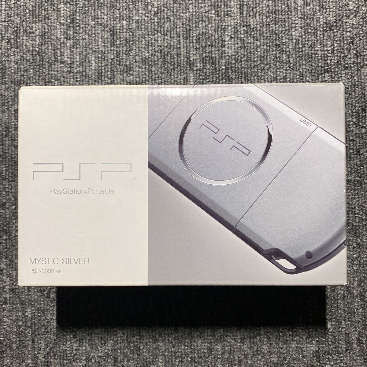 PSP PSP-3000 ミスティックシルバー 箱説付 バッテリー新品-