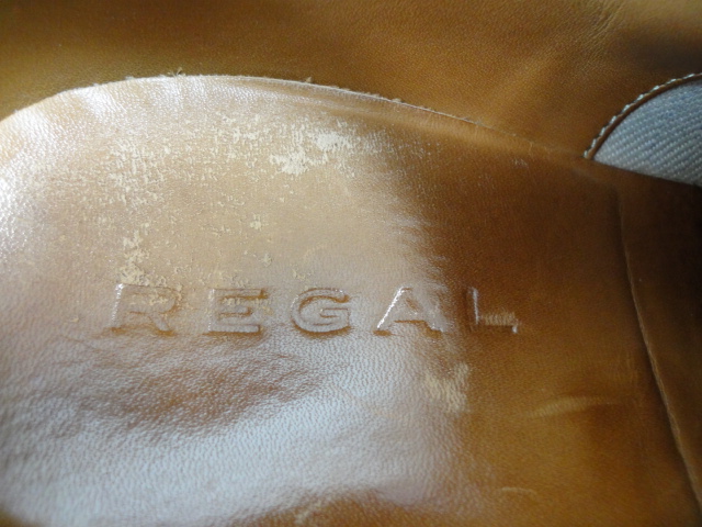 【リーガル】本物 REGAL 靴 25cm 黒 ウィングチップ ビジネスシューズ 外羽根式 本革 レザー 男性用 メンズ_画像7