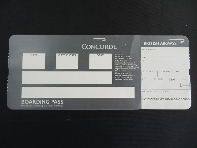  Britain aviation * Concorde unused .. ticket LAST YEAR2002 year ~2003 year for 1 sheets 