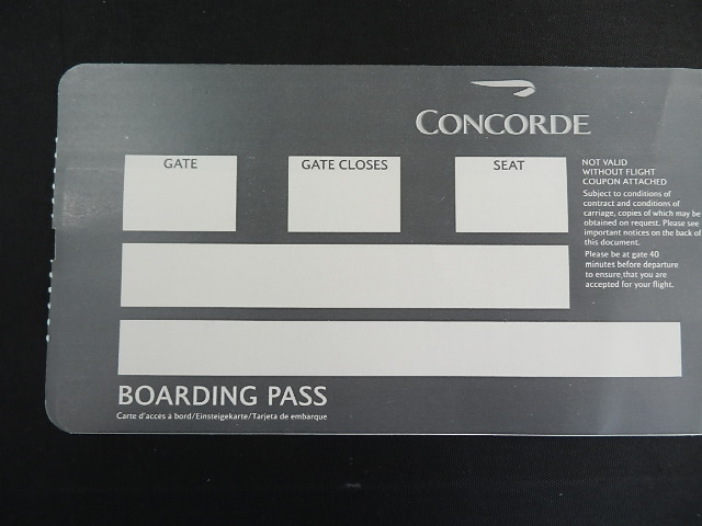  Britain aviation * Concorde unused .. ticket LAST YEAR2002 year ~2003 year for 1 sheets 