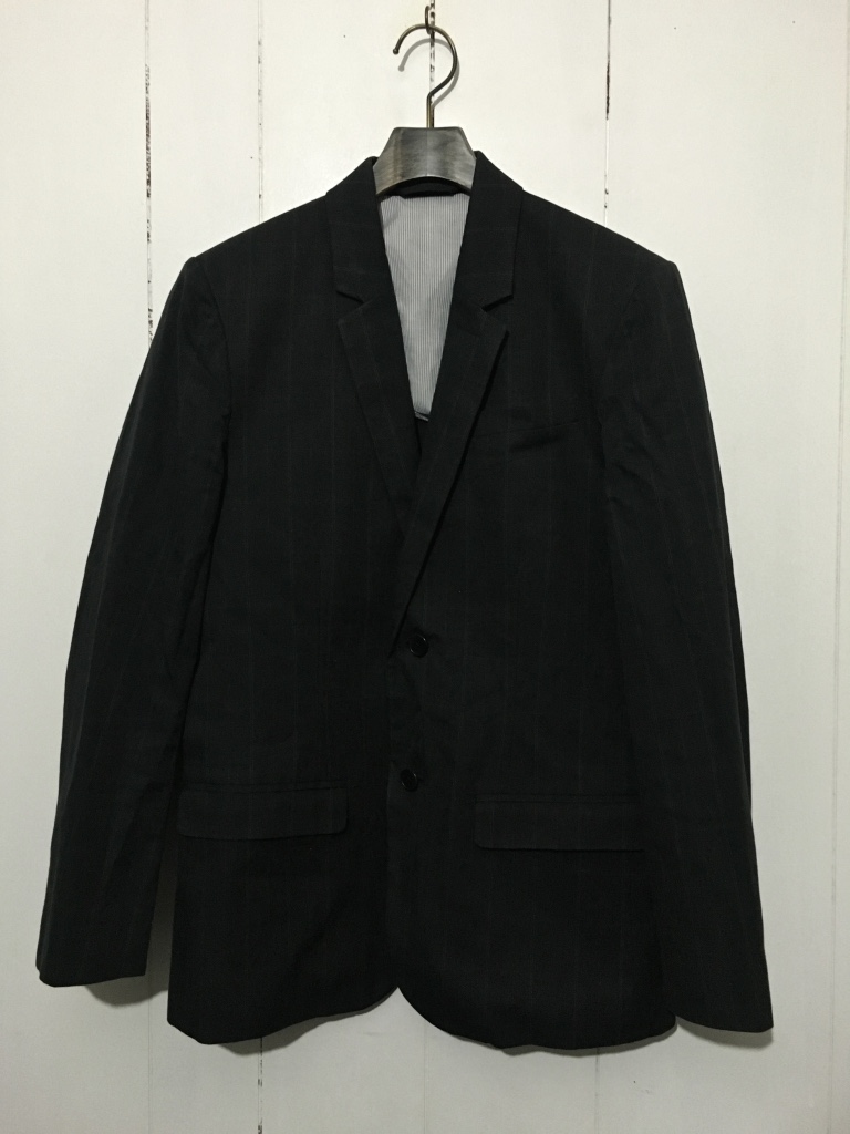 *GAP Gap S tailored jacket чёрный серый проверка блейзер подкладка полоса 