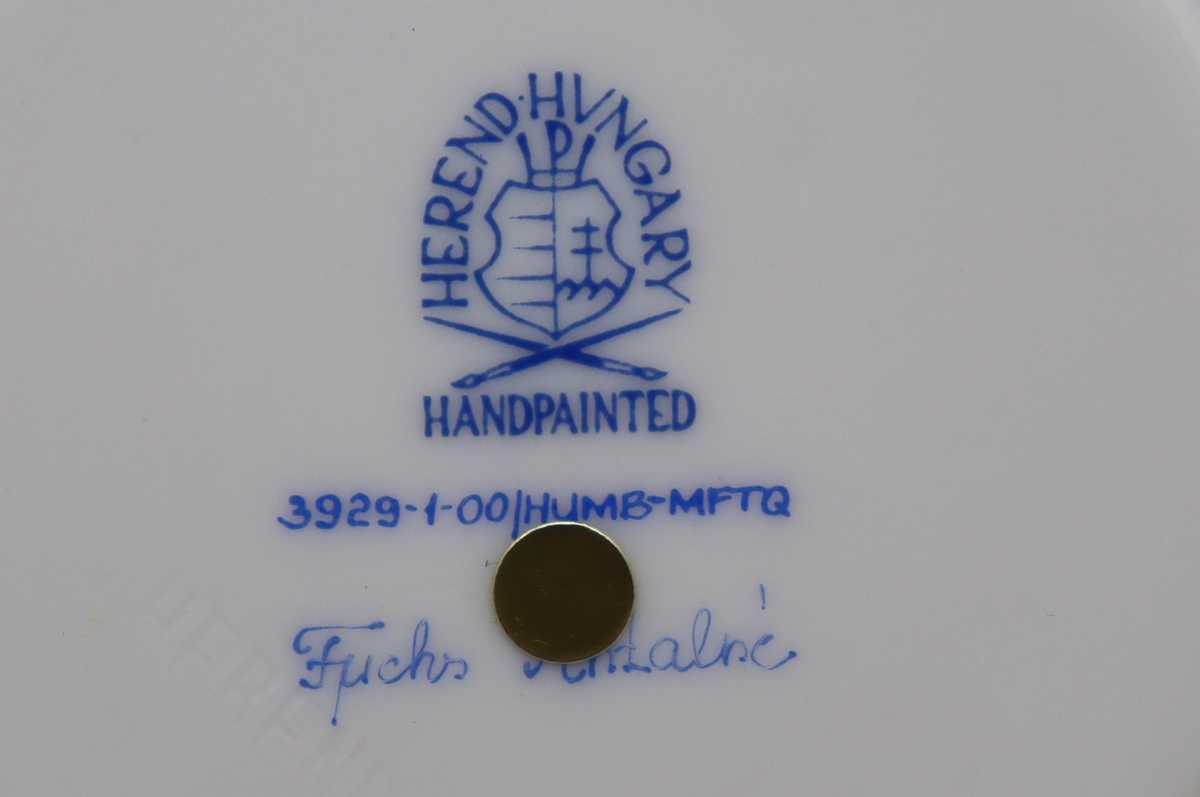 未使用保管品 ヘレンド HEREND フンボルト HUMBOLDT ブルー 未使用保管品 ヘレンド HEREND フンボルト HUMBOLDT ブルー