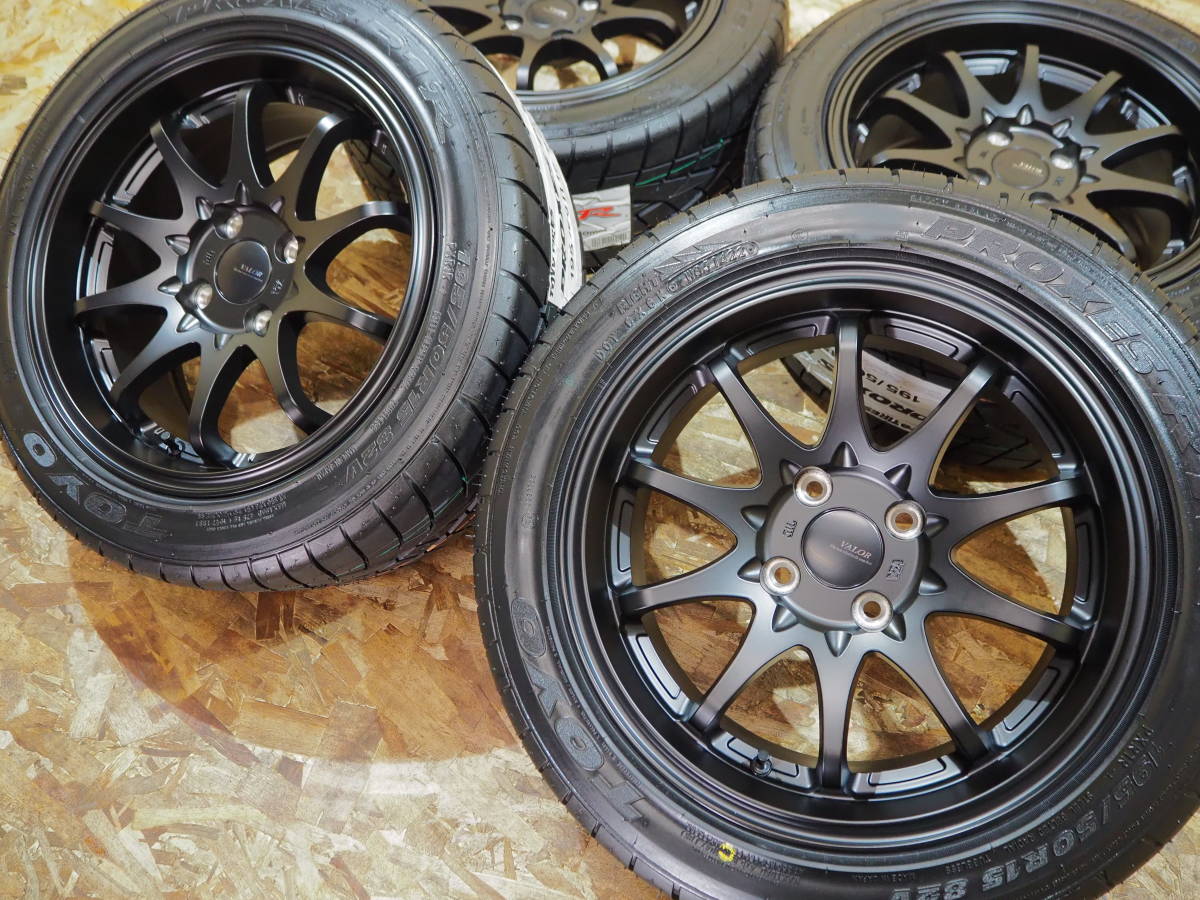 ☆軽量☆195 50R15 7J 30 4H100 新品 人気 ハイグリップ TOYO R1R 深