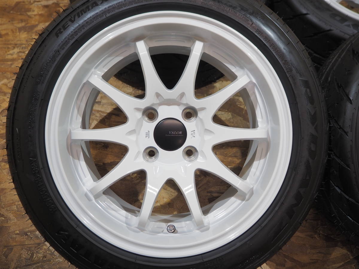 ☆軽量☆195 50R15 7J FINALIST 深リム 逆ゾリ WH 新品 アクア