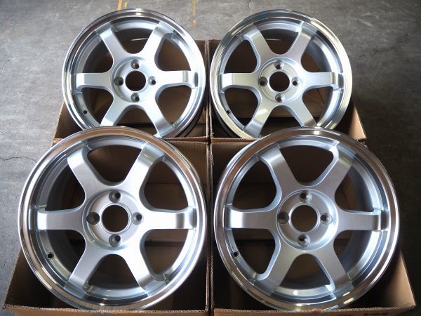 ☆逆ゾリ☆15inch 6.5J 38 ヴィッツ 4H100 アクア フィット 新品 軽量