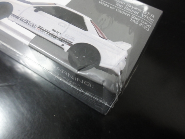 R32 トップシークレット白 1/64 東京オートサロン ミニGT 箱に少難あり ...