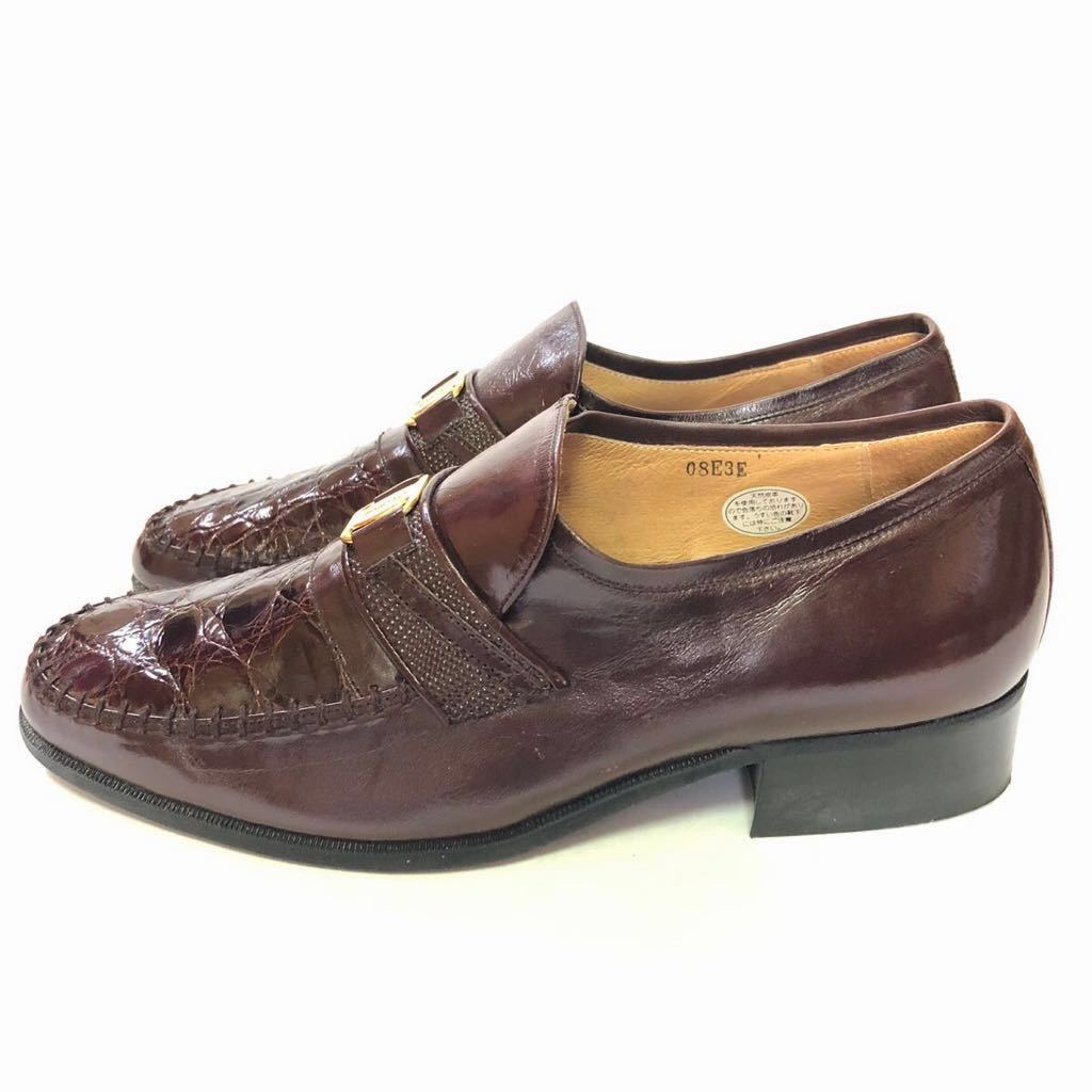 [REGORGER] genuine article shoes beautiful goods business shoes leather dark brown color series men's secondhand goods -6 nationwide equal postage 1100 jpy 