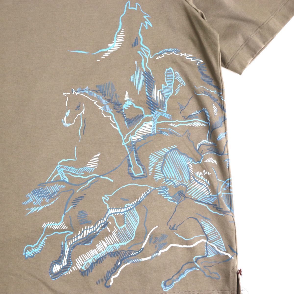 未使用品◇22SS HERMES エルメス カヴァルカード コットン100% 半袖 T