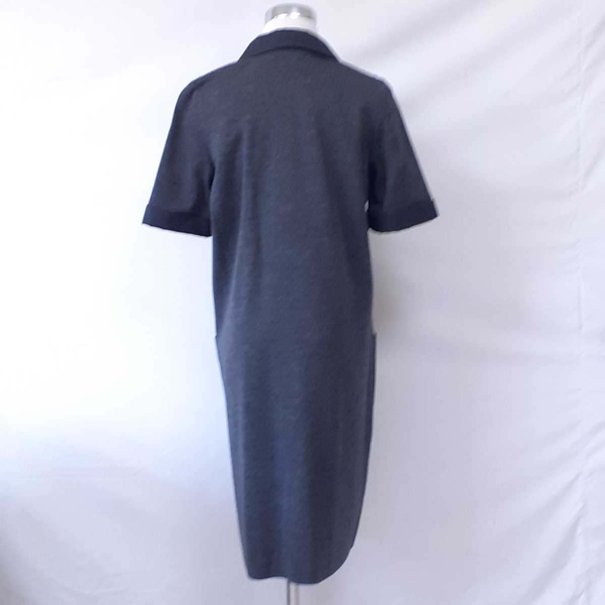 フォクシーウール襟付きワンピース、サイズ42.XL。FOXEY | www.mclegal