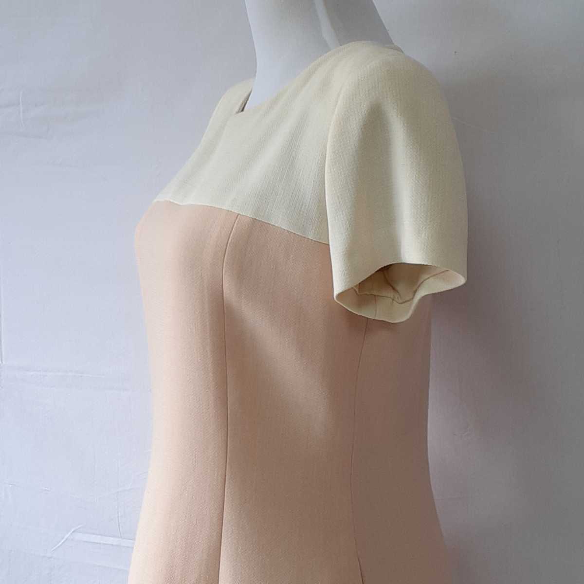 B品セール フォクシーバイカラーワンピース、サイズ40.M~L。FOXEY