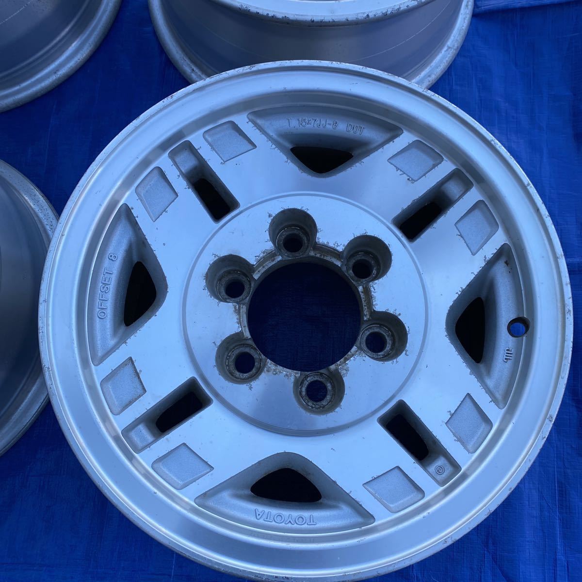 トヨタ　ハイラックスサーフ　ホイール　15×7JJ　オフセット8　４本　中古品_画像5