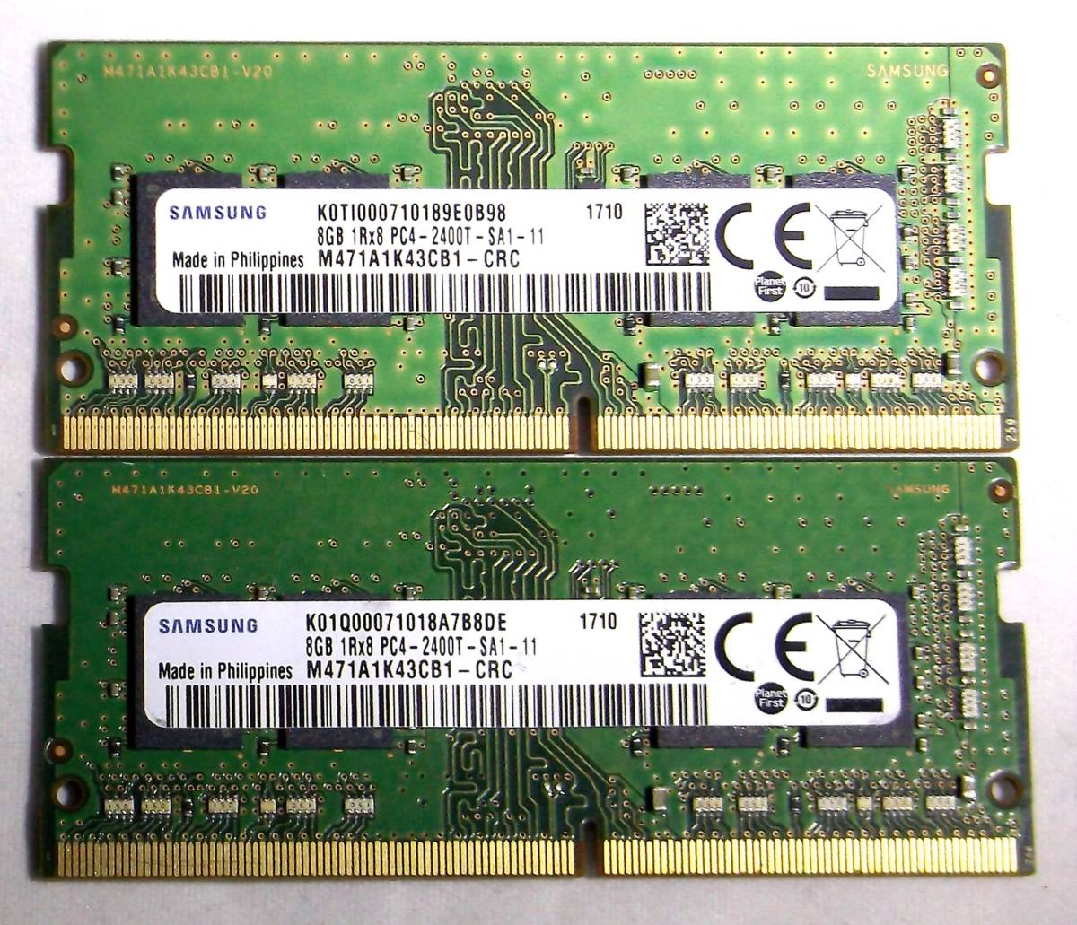 ヤフオク! - ☆ SAMSUNG メモリ DDR4 1Rx8 PC4-2