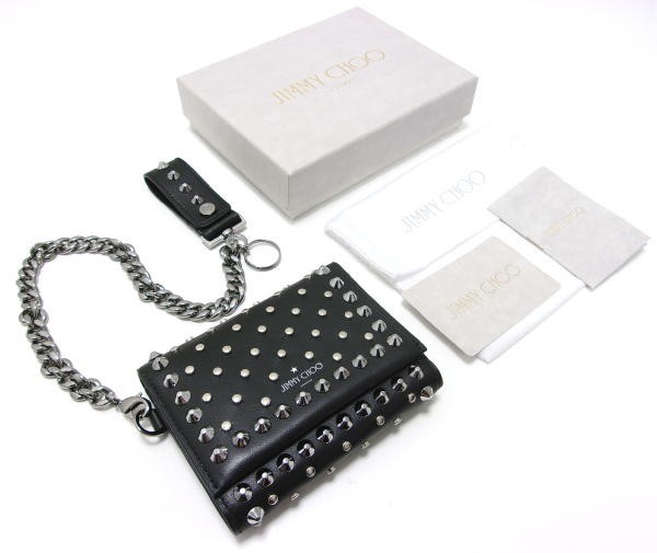 送料無料☆新品☆JIMMY CHOO ジミーチュウ☆ウォレットチェーン付き 3